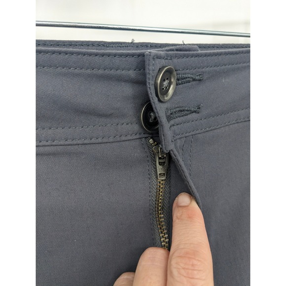Prana Halle Pant Womens 14 Tall Gray Cargo Roll Up Leg Outdoor Gorpcore Casual - Picture 4 of 9